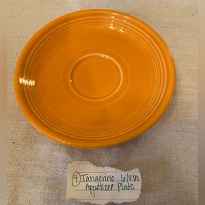 Fiesta Tangerine 6 1/8 Inch Appetizer Plate